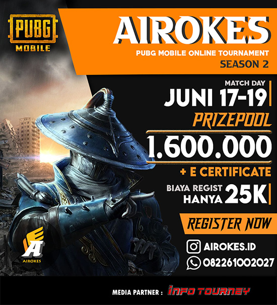 turnamen pubgm pubgmobile juni 2020 airokes season 2 poster