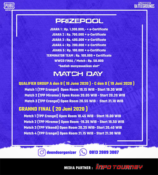 turnamen pubgm pubgmobile juni 2020 deanda championship season 5 poster 3