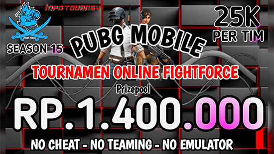 turnamen pubgm pubgmobile juni 2020 fightforce season 15 logo