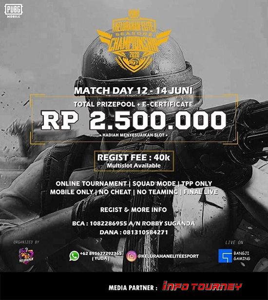 turnamen pubgm pubgmobile juni 2020 kelurahan elite season 2 poster