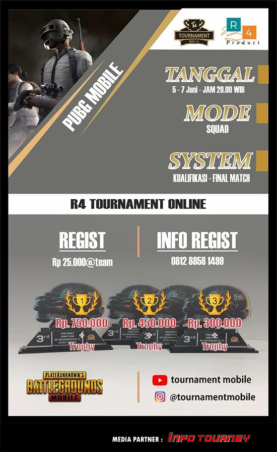 turnamen pubgm pubgmobile juni 2020 r4 season 1 poster