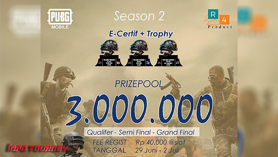 turnamen pubgm pubgmobile juni 2020 r4 season 2 logo