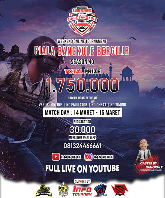 turnamen pubgm pubgmobile maret 2020 pbb season 40 poster
