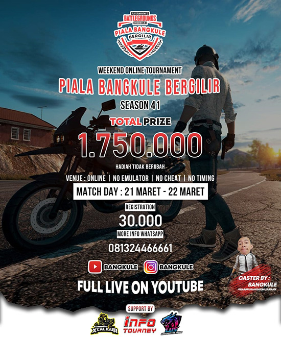 turnamen pubgm pubgmobile maret 2020 pbb season 41 poster