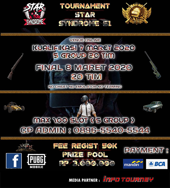 turnamen pubgm pubgmobile maret 2020 star syndrome season 1 poster