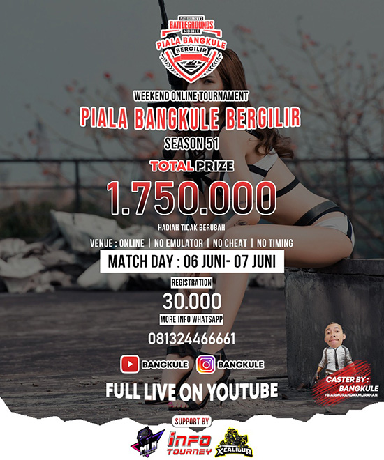 turnamen pubgm pubgmobile juni 2020 pbb season 51 poster