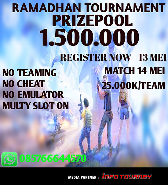 turnamen pubgm pubgmobile mei 2020 dgs army ramadhan poster