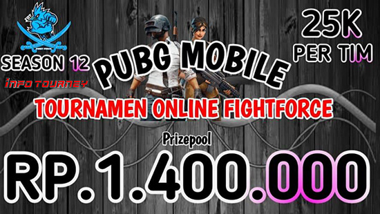 turnamen pubgm pubgmobile mei 2020 fightforce official season 12 logo