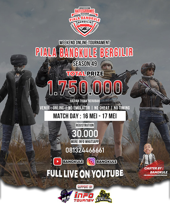 turnamen pubgm pubgmobile mei 2020 pbb season 49 poster