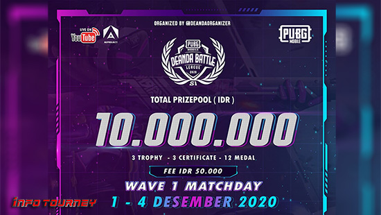 turnamen pubgm pubgmobile desember 2020 deanda battle league season 1 logo