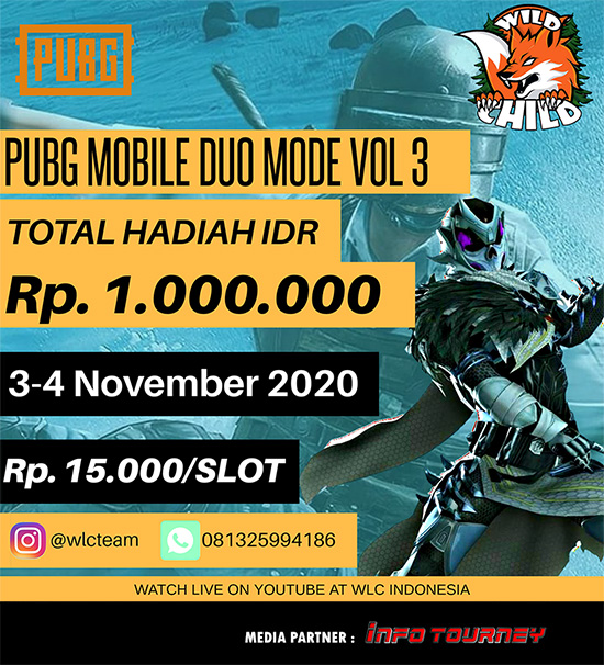 turnamen pubgm pubgmobile november 2020 wild child duo volume 3 poster