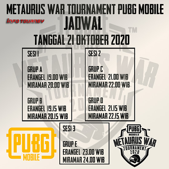 turnamen pubgm pubgmobile oktober 2020 metaurus war season 5 poster 1