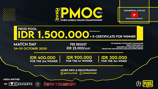 turnamen pubgm pubgmobile oktober 2020 pmoc volume 1 logo 1