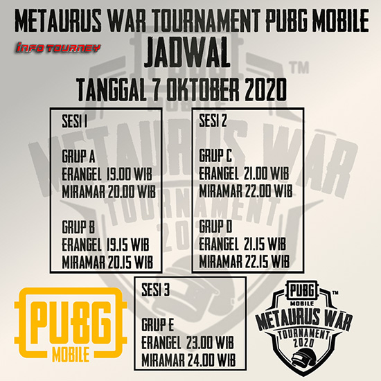 turnamen pubgm pubgmobile oktober 2020 metaurus war season 4 poster 1