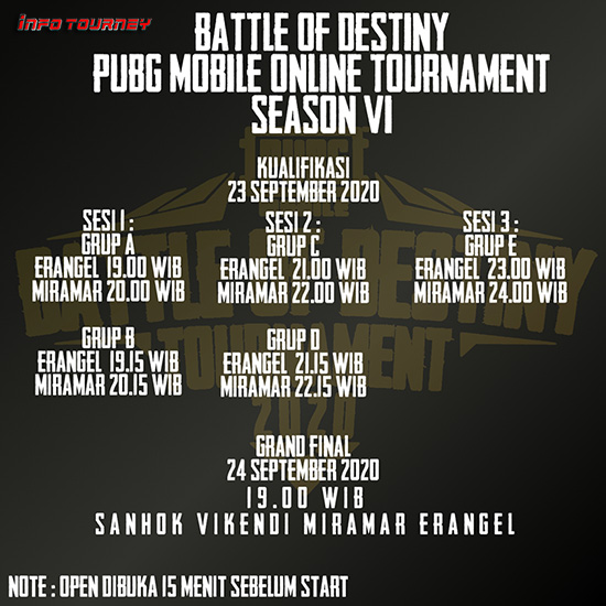 turnamen pubgm pubgmobile september 2020 battle of destiny season 6 poster 1
