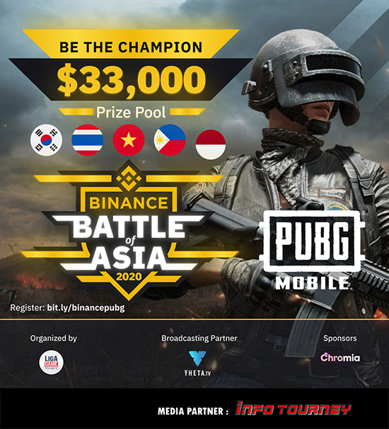 turnamen pubgm pubgmobile september 2020 binance battle of asia poster
