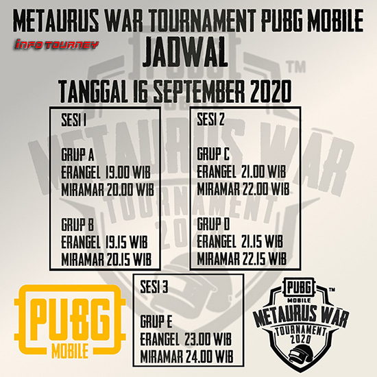 turnamen pubgm pubgmobile september 2020 metaurus war season 2 poster 1