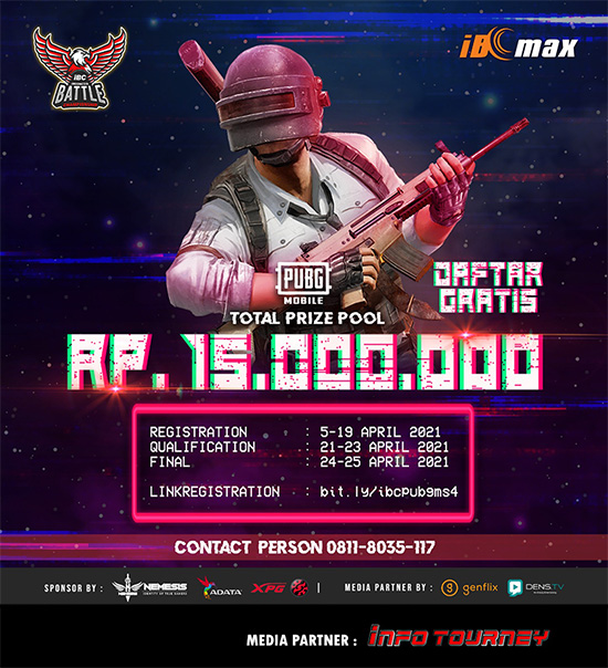 turnamen pubgm pubgmobile april 2021 indonesia battle championship season 4 poster