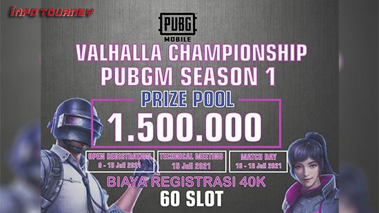 turnamen pubgm pubgmobile juli 2021 valhalla championship season 1 logo