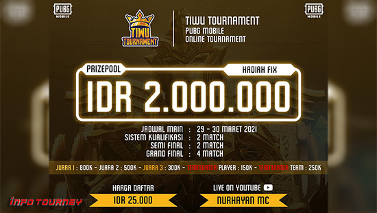 turnamen pubgm pubgmobile maret 2021 tiwu season 1 logo