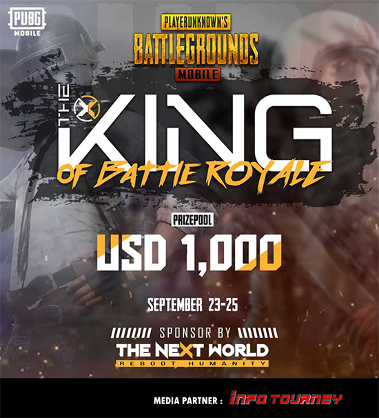 turnamen pubgm pubgmobile september 2022 the king of battle royal poster