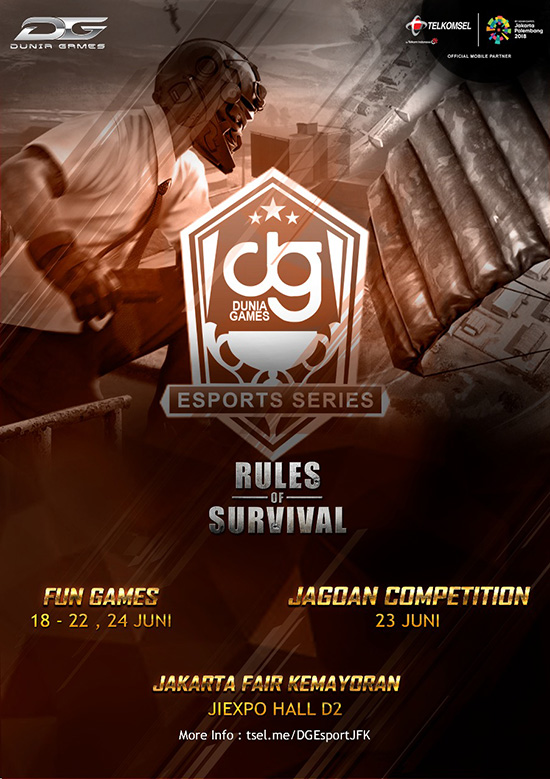 turnamen ros rules of survival duniagames esports series jfk juni 2018 poster