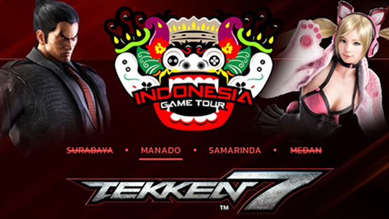 turnamen tekken 7 indonesia game tour manado qualifier maret 2018 logo