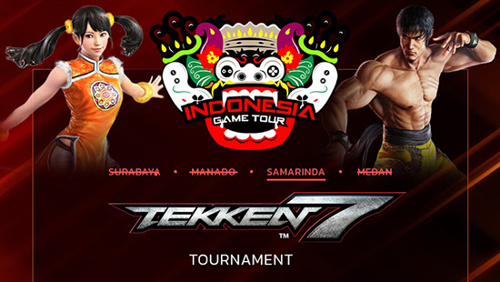 turnamen tekken 7 indonesia game tour samarinda qualifier april 2018 logo