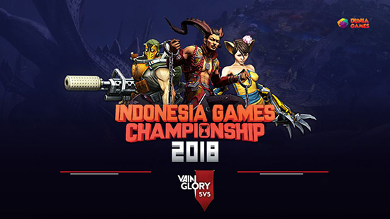 turnamen vainglory indonesia games championship maret 2018 logo