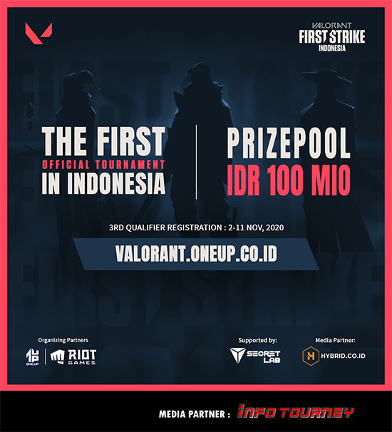 turnamen valorant november 2020 first strike indonesia kualifikasi 3 poster