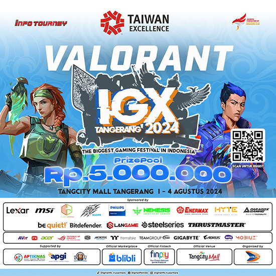 turnamen valorant agustus 2024 igx tangerang 2024 poster