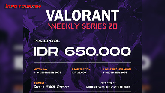 turnamen valorant desember 2024 meister weekly 2024 series 20 logo