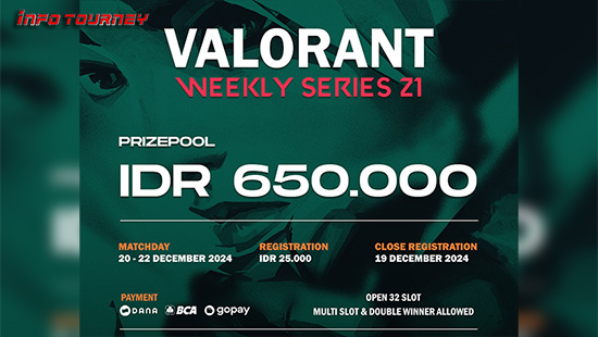turnamen valorant desember 2024 meister weekly 2024 series 21 logo