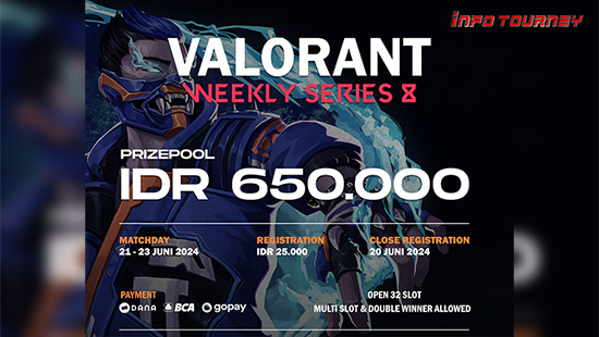 turnamen valorant juni 2024 meister weekly 2024 series 8 logo