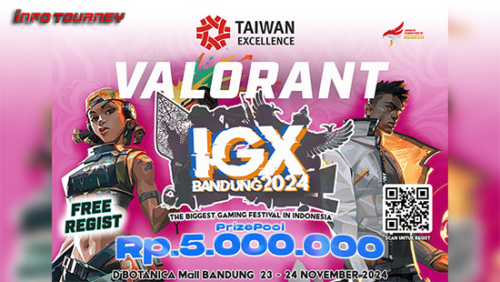turnamen valorant november 2024 igx bandung 2024 logo