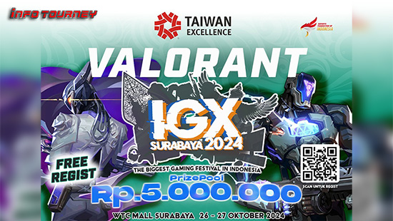 turnamen valorant oktober 2024 igx surabaya 2024 logo