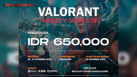 turnamen valorant oktober 2024 meister weekly 2024 series 18 logo