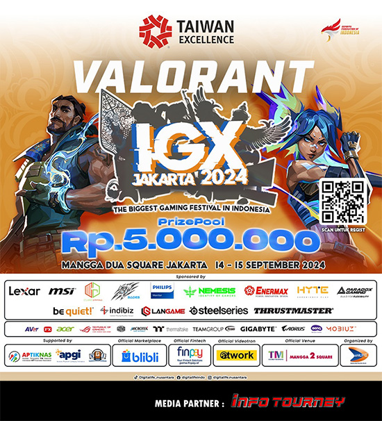 turnamen valorant september 2024 igx jakarta 2024 poster