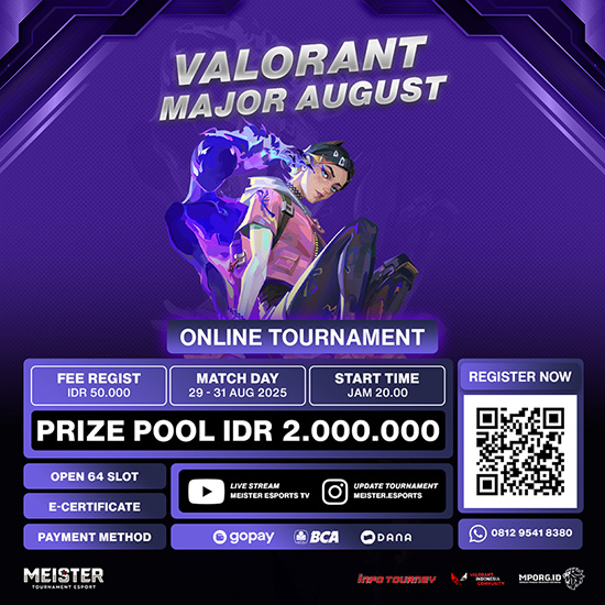 turnamen valorant agustus 2025 major agustus poster