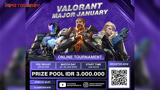 turnamen valorant januari 2025 major january logo