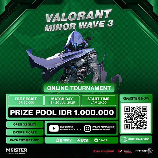 turnamen valorant juli 2025 juli wave 3 poster