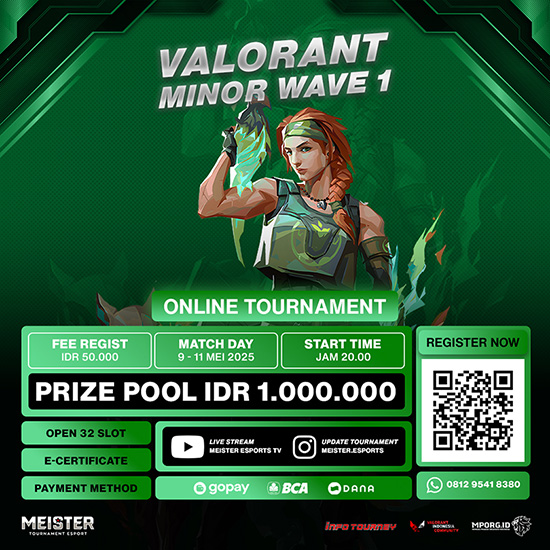 turnamen valorant mei 2025 mei wave 1 poster