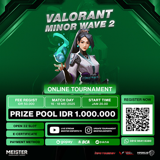 turnamen valorant mei 2025 mei wave 2 poster