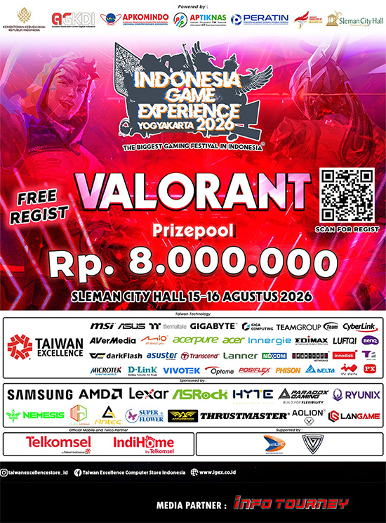 turnamen valorant agustus 2026 igex yogyakarta 2026 poster