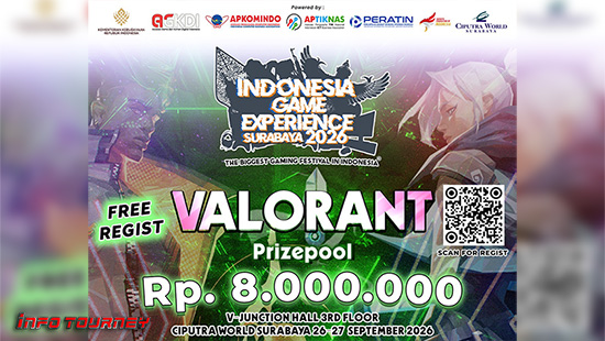 turnamen valorant september 2026 igex surabaya 2026 logo